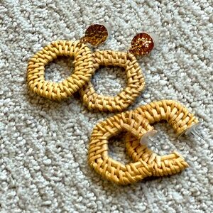 Rattan Earrings (Set of 2)